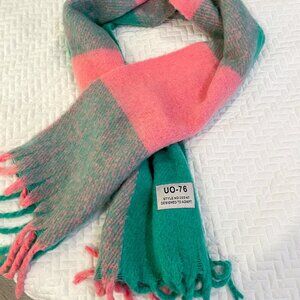 Urban Oufitters Check Blanket-Scarf